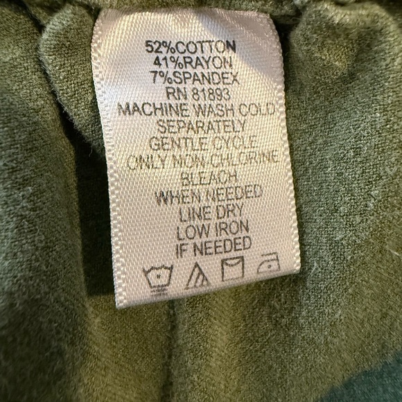 Isaac Mizrahi 18W Olive green Pants | Pull-On Comfort Fit Style - Picture 9 of 9